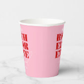 鮮やかなピンクと赤のバチェロレッテウィークエンド 紙コップ (右)