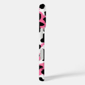 鮮やかなピンクと黒のヒョウ+チーターアニマルプリント Case-Mate iPhoneケース (裏面 / 右)