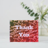 鮮やかなピンクのクラインコド foil アブストラクト ポストカード (スタンド正面)