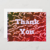 鮮やかなピンクのクラインコド foil アブストラクト ポストカード (正面/裏面)