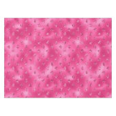 鮮やかなピンクのグラムスパークリーのダイヤモンドパターン テーブルクロス (正面(横))