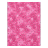 鮮やかなピンクのグラムスパークリーのダイヤモンドパターン テーブルクロス (正面)