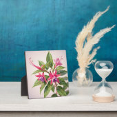 鮮やかなピンクのフクシアの花 フォトプラーク (インサイチュ)