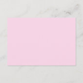 鮮やかなピンクのワイルドフラワーQRコード結婚の詳細 エンクロージャーカード (裏面)