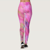 鮮やかなピンクの印象派の芸術 レギンス (裏面)