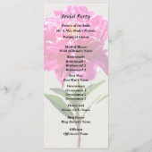 鮮やかなピンクの牡丹 プログラム (裏面)