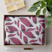 鮮やかなピンクの羽パターン 薄葉紙 (ギフト)