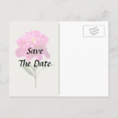 鮮やかなピンクの芍薬 案内ポストカード (裏面)