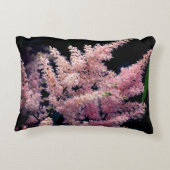 鮮やかなピンクの花が閉まる アクセントクッション (裏面)