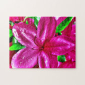 鮮やかなピンクの花のツツジのジグソーパズル ジグソーパズル (横)