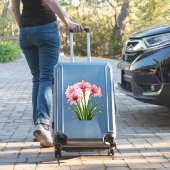 鮮やかなピンクの花 シール (スーツケースインサイチュ)