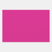 鮮やかなピンク無地の色 ラッピングペーパーシート (正面2)