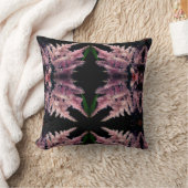 鮮やかなピンク色の花クローズアップ抽象芸術パターン クッション (ブランケット)