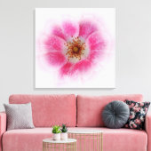 鮮やかなピンク色の花 キャンバスプリント (インサイチュ (リビング))