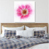 鮮やかなピンク色の花 キャンバスプリント (インサイチュ (寝室))