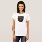鮮やかなピンク色のLESS+TALK+MORE+WHISKY オリジナルTシャツ Tシャツ (正面フル)