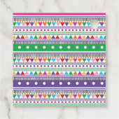 鮮やかなフィエスタ バースデー メキシカン シャワーのお土産 デコ フェイバータグ (裏面)