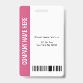 鮮やかなフクシアのフリーランス写真家バッジ バッジ (Back)