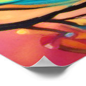 鮮やかなフクロウのケレシ疑問に思アル：と魔法 ポスター (角)