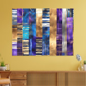 鮮やかなフュージョンで包まれたキャンバス キャンバスプリント (インサイチュ (リビング))