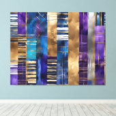 鮮やかなフュージョンで包まれたキャンバス キャンバスプリント (インサイチュ (ウッドフロア))