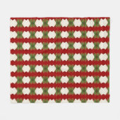 鮮やかなフリース: Zazzleのトレンディー毛布パターン フリースブランケット (正面(横))