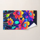鮮やかなフローラブーケ バスタオルセット (ハンドタオル)