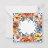 鮮やかなフローラ水のカラーフレーム ノートカード (正面)