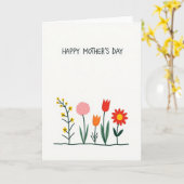 鮮やかなフローラ　マザーズデーカード カード (黄色い花)