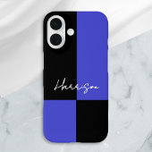鮮やかなブルーとブラックのカスタマイズケース Case-Mate iPhoneケース