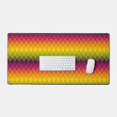 鮮やかなプリズムカスケードデスクマット デスクマット (キーボード&マウス)