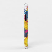鮮やかなペイントスプラッターと白い立体字の「ICONIC」 Case-Mate iPhoneケース (裏面/右)
