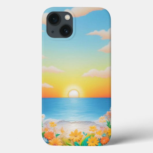 鮮やかなペーパークラフトの海洋波の情景 Case-Mate iPhoneケース (裏面)