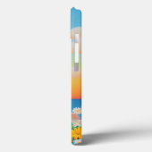 鮮やかなペーパークラフトの海洋波の情景 Case-Mate iPhoneケース (裏面 / 左)