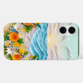 鮮やかなペーパークラフトの海洋波の情景 Case-Mate iPhoneケース (裏面 (横))