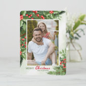 鮮やかなホリデーカード 写真入り シーズンカード (スタンド正面)