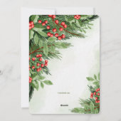 鮮やかなホリデーカード 写真入り シーズンカード (裏面)