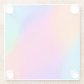 鮮やかなホログラフィックガラスコースター ガラスコースター (裏面)