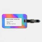 鮮やかなホログラフィパーソナライズされたックの荷物タグ ラゲッジタグ (裏面横)