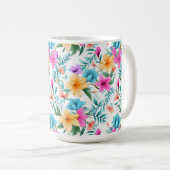 鮮やかなボタニカル ワイルドフラワー – カラフルな花卉  コーヒーマグカップ (正面右)