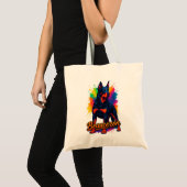 鮮やかなボースロンのポップアート トートバッグ (正面(商品))