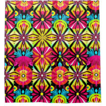 鮮やかなポップ・アートのアートシャワーカーテン – はっきりしたカラー