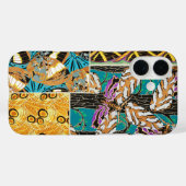 鮮やかなマキシマリスト・テイル&パープルの蝶アート Case-Mate iPhoneケース (裏面 (横))
