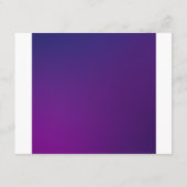 鮮やかなマゼンタパープルと花柄のウェディングカード エンクロージャーカード (裏面)