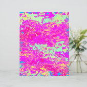 鮮やかなマルブレッドカラー抽象芸術スクラップブック紙 (スタンド正面)