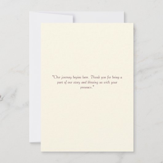 鮮やかなマンダラ & ゴールドホイル デジ ウェディングカード 招待状 (裏面)