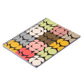 鮮やかなミッドセンチュリーサークルモダンノートブック ノートブック (左側)