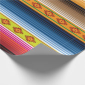 鮮やかなメキシコ敷物の包装紙 ラッピングペーパー (角)