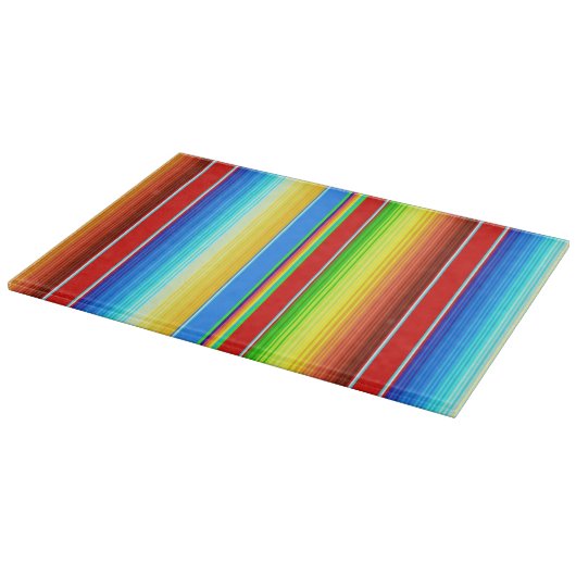 鮮やかなメキシコ総括的で伝統的なスペイン語Serape カッティングボード (角)