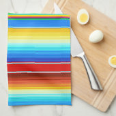 鮮やかなメキシコ総括的で伝統的なスペイン語Serape キッチンタオル (四つ折り)